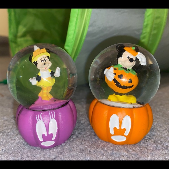 Disney Other - Minnie & Mickey  Halloween 🎃 mini snow globes